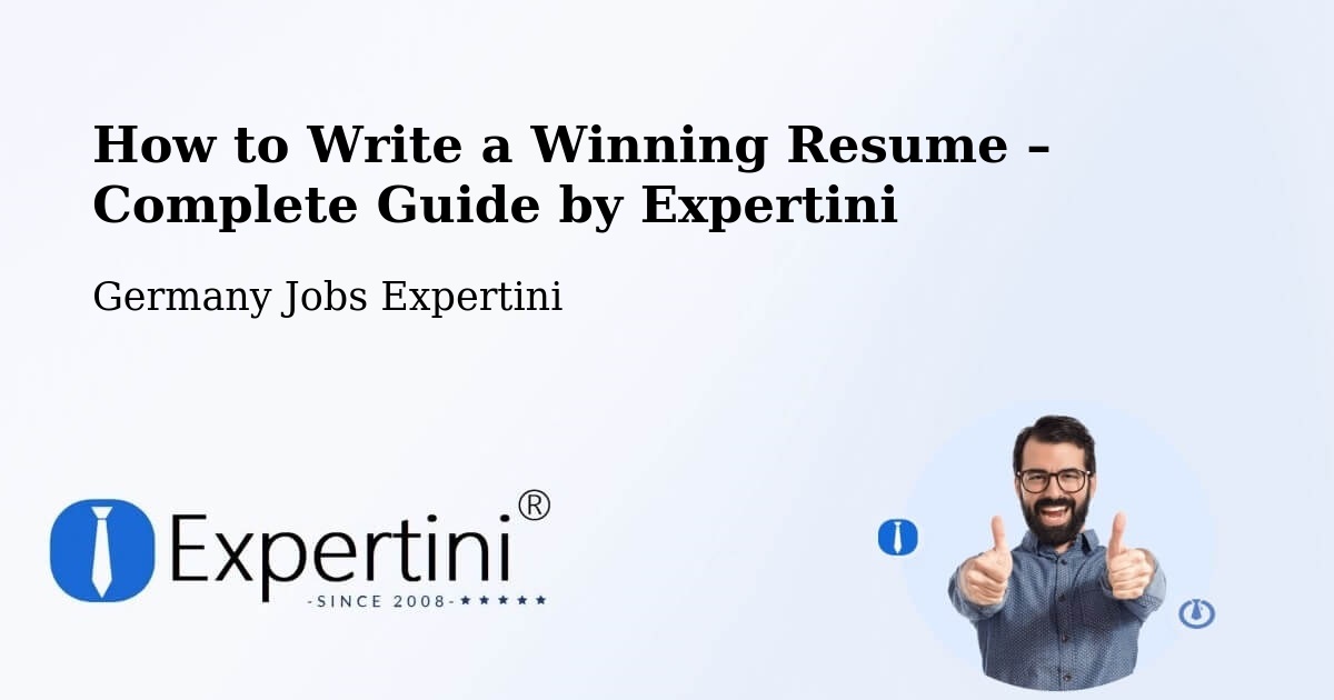Resume Writing Guide for Job Seekers – Gailingen - Gailingen, Germany Jobs Expertini